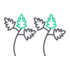 Fototapeta premium Coriander Icon Design