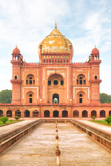 Fototapeta na wymiar Scenic view of Safdarjung's Tomb in Delhi, India
