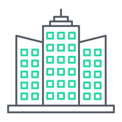 Fototapeta premium Skyscraper Icon Design