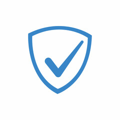 Check mark shield icon for your illustration app 