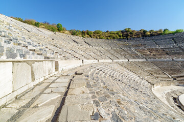 Fototapeta na wymiar The Theatre of Ephesus (Efes) at Selcuk, Izmir Province, Turkey
