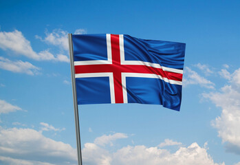 Iceland national flag