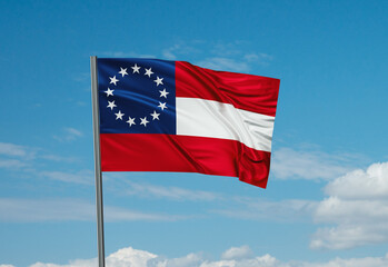Fototapeta na wymiar Confederate national flag
