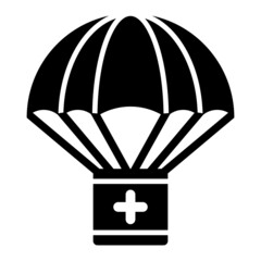 Fototapeta na wymiar Parachute Icon