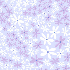 Seamless floral pattern in pastel trendy colors. Floral background. Wallpaper for home decor