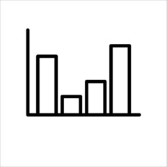 Graph Icon Design Vector Illustrator ( Editable Stroke )