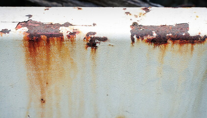 Rust of metals.Corrosive Rust on old iron white.Use as illustration for presentation.corrosion.	