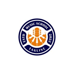 music school emblem logo