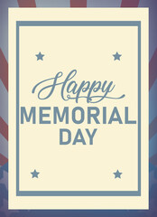 happy Memorial Day vertical Background Design. Honoring All Who Served. memorial day background Illustration.