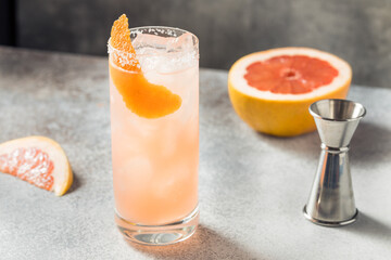 Cold Refreshing Salty Dog Cocktail