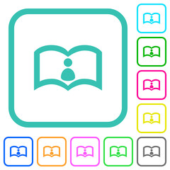 User guide vivid colored flat icons