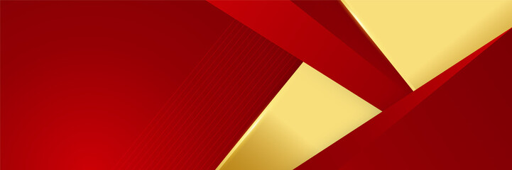 Fototapeta na wymiar abstract vector luxury red and gold background modern creative concept banner