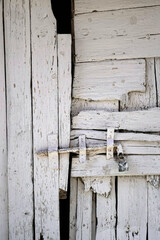 old distressed bolted door 