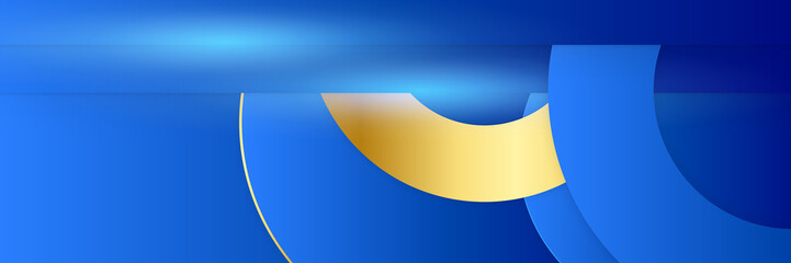 Abstract gold and blue lines background