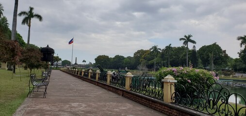 Chinese garden, Rizal Park or Luneta, Manila, Philippines - obrazy, fototapety, plakaty