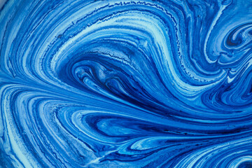 blue liquid acrylic abstract pattern