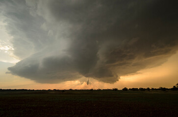 Storm chasing tornado