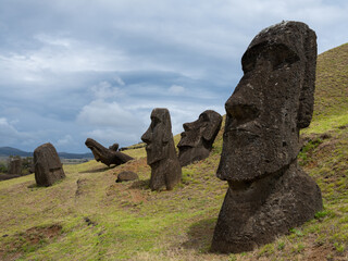 Statues Rapa Nui of Easter Island