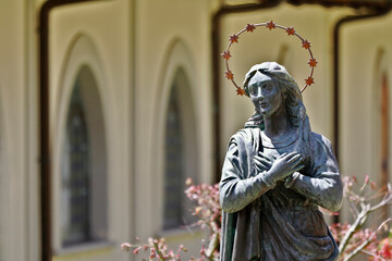 The Immaculate Conception with the crown of 12 stars outside the Museum of the "Certosa" (Charterhouse) of Serra San Bruno