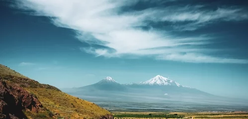 Fotobehang Mount Ararat. beautiful view from Armenia © S...