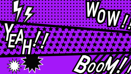 ポップな背景　アメコミ風　雲なし