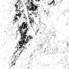 Scratched and Cracked Grunge Urban Background Texture Vector. Dust Overlay Distress Grainy Grungy Effect. Distressed Backdrop Vector Illustration. Isolated Black on White Background. EPS 10.