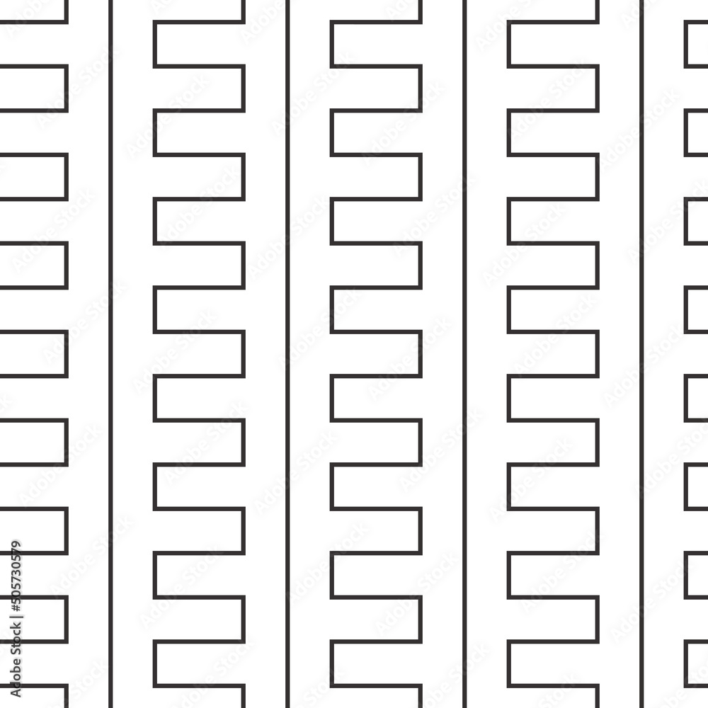 Poster black line snake. vector identical black snake pattern.