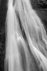 Flowing Water in Black and White