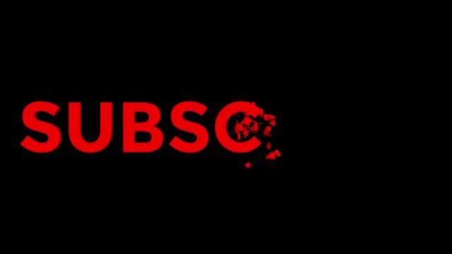Youtube Subscribe Button. The button is made of bricks. Particle animation. Amazing 3D animation.

