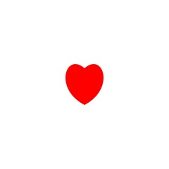 Heart icon on a white background. Vector illustration