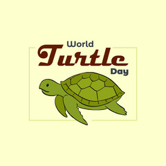World Turtle Day vector. Illustration of Turtle 