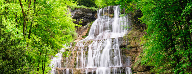 Beautiful view of Cascade du Herisson, France © Frédéric Prochasson