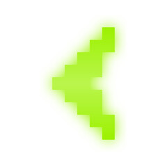 Fototapeta premium neon pixel arrow 