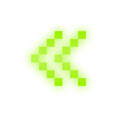 neon pixel arrow
