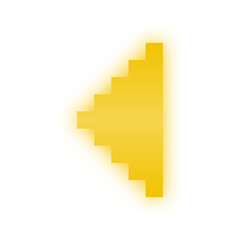 Obraz premium neon pixel arrow 