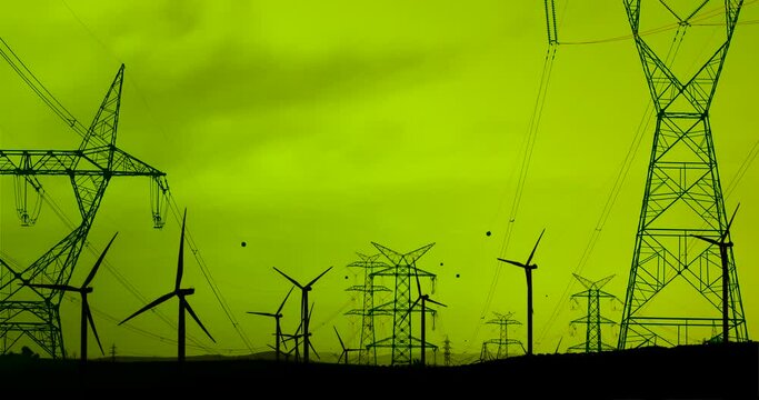 Alternative energy sources with wind mill  green energy production