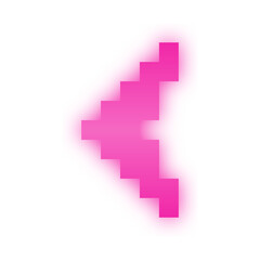 neon pixel arrow
