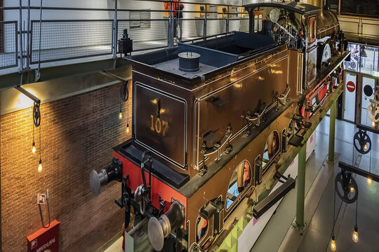 The Dutch Railway Museum (Spoorwegmuseum Utrecht, founded in 1927) - the entire 175-year history of the railway network in the Netherlands is displayed here. Utrecht, the Netherlands. February 5, 2022