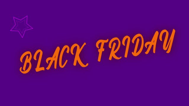 Black Friday sale neon sign banner background for promo video. Perfect video for black Friday sales. 4k blackfriday sales animation. Black friday shopping. friday sales. Vintage style