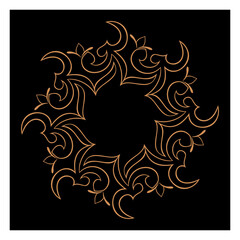 Vintage vector frame with floral elements for design of invitations, frames, menus, labels and websites, graphic elements for design of catalogs and photos, mirrors, brochures of cafes