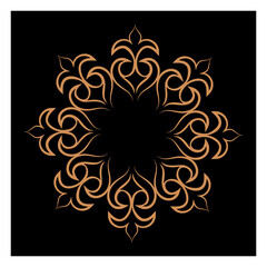 Vintage vector frame with floral elements for design of invitations, frames, menus, labels and websites, graphic elements for design of catalogs and photos, mirrors, brochures of cafes
