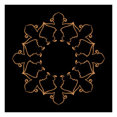 Vintage vector frame with floral elements for design of invitations, frames, menus, labels and websites, graphic elements for design of catalogs and photos, mirrors, brochures of cafes