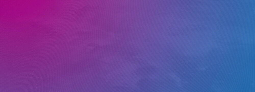 Purple blue gradient background blank. Horizontal banner or wallpaper tamplate. Copy space, place for text, text area. Bright illustration. Space metaverse web 3 technology texture