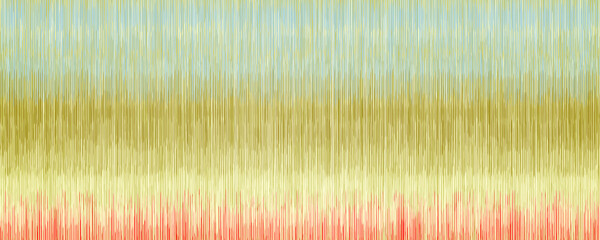 Abstract Background made with many vertical lines and light vibrant hues of turquoise, green yellow, and orange that appear earthy and natural almost like grasses and sky