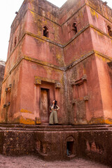 Biet Ghiorgis, Rock Hewn Orthodox Church in Lalibela in Ethiopia