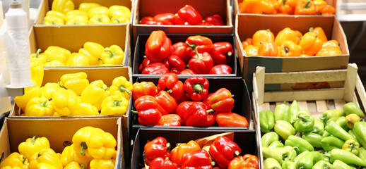 buying vegetables at the market