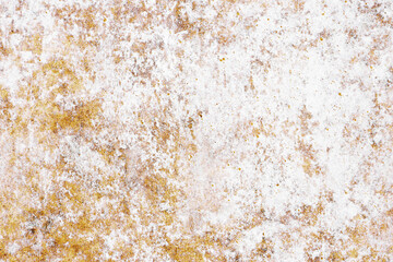 Metal rust texture. White grunge peeling paint background. Dirty industrial steel sheet pattern. Corroded iron surface. Grainy metal texture. Scratched iron surface. Rusty noise background.