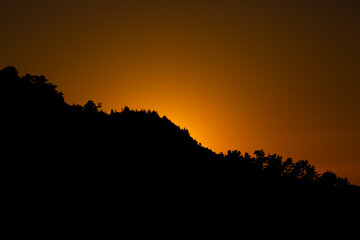 Fototapeta premium sunset over the mountains