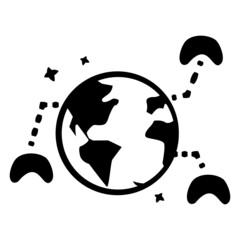 Worldwide online multiplayer game icon