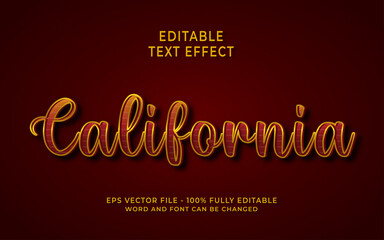 California Text Effect